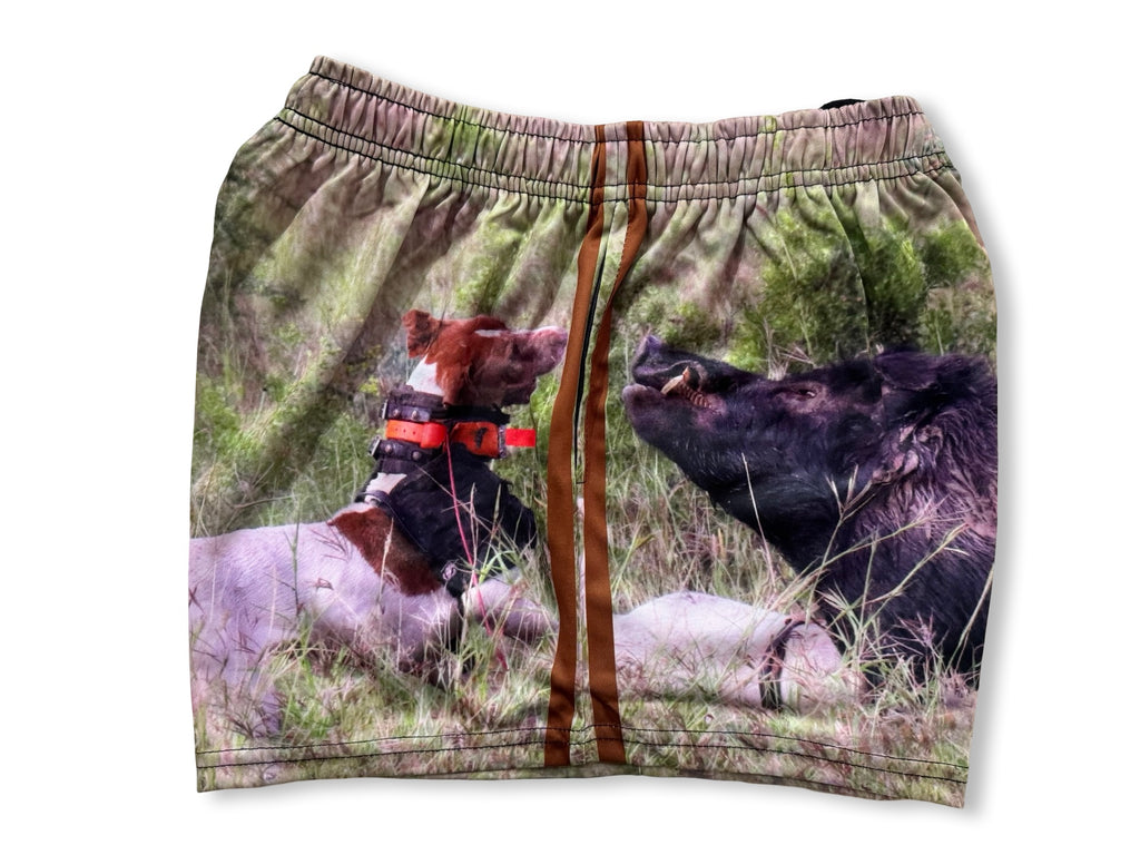 🔥NEW🔥 Pig Dog Flick Footy Shorts WITH POCKETS - Hogs Dogs Quads Shop