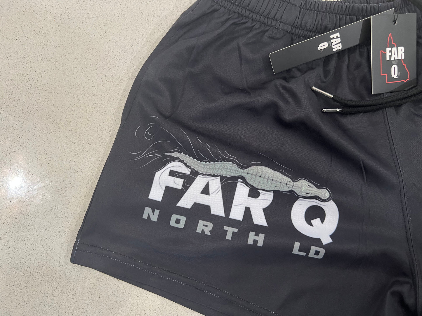 Footy Shorts - FNQ Crocodile - Hogs Dogs Quads Shop