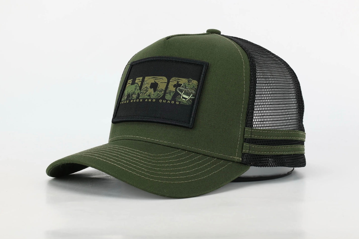 Truckers Hat- Army Green - Hogs Dogs Quads Shop