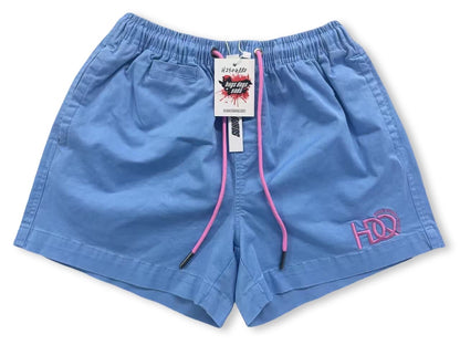 🔥NEW🔥 Baby Blue Ruggers Shorts - Ladies - Hogs Dogs Quads Shop
