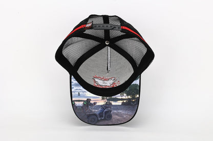 Truckers Hat, Quad photo under peak - Hogs Dogs Quads Shop
