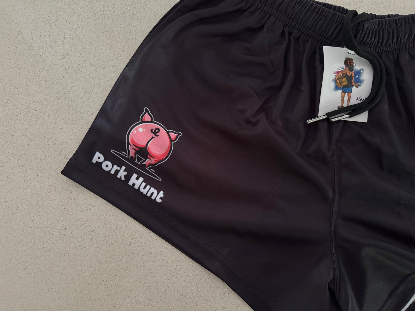 🔥NEW🔥 Pork Hunt Footy Shorts - with POCKETS!