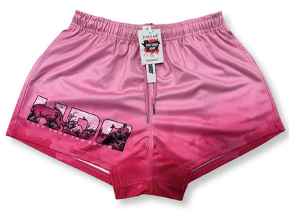 Footy Shorts -Light Pink HDQ - Hogs Dogs Quads Shop