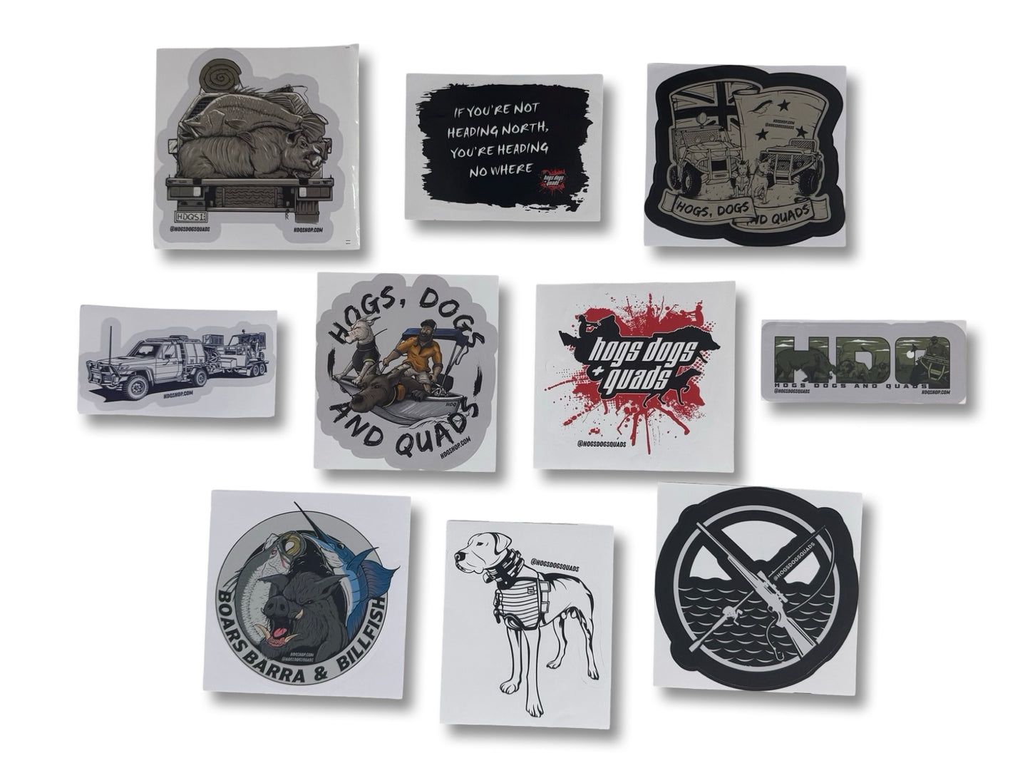 HDQ STICKER PACK 10x stickers