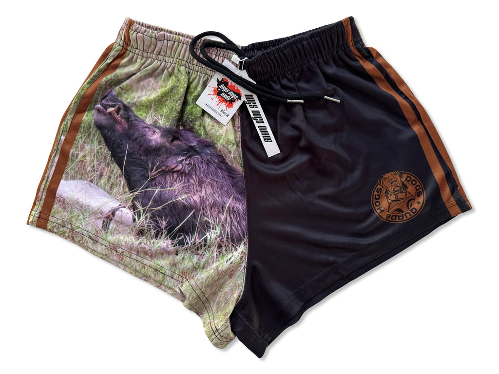 🔥NEW🔥 Pig Dog Flick Footy Shorts WITH POCKETS - Hogs Dogs Quads Shop