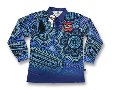 🔥NEW🔥 Blue Dot Art Shirt Long Sleeve
