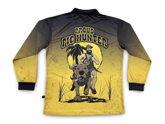 🔥NEW🔥 Long Sleeve Shirt - Proud Pig Hunter! - Hogs Dogs Quads Shop