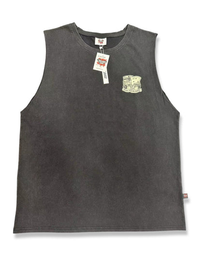 HDQ Grey Washed Singlet! Aus Flag Logo!