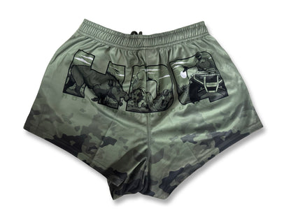 🔥NEW🔥 Footy Shorts -  Green Camo - Hogs Dogs Quads Shop