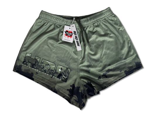 🔥NEW🔥 Footy Shorts -  Green Camo