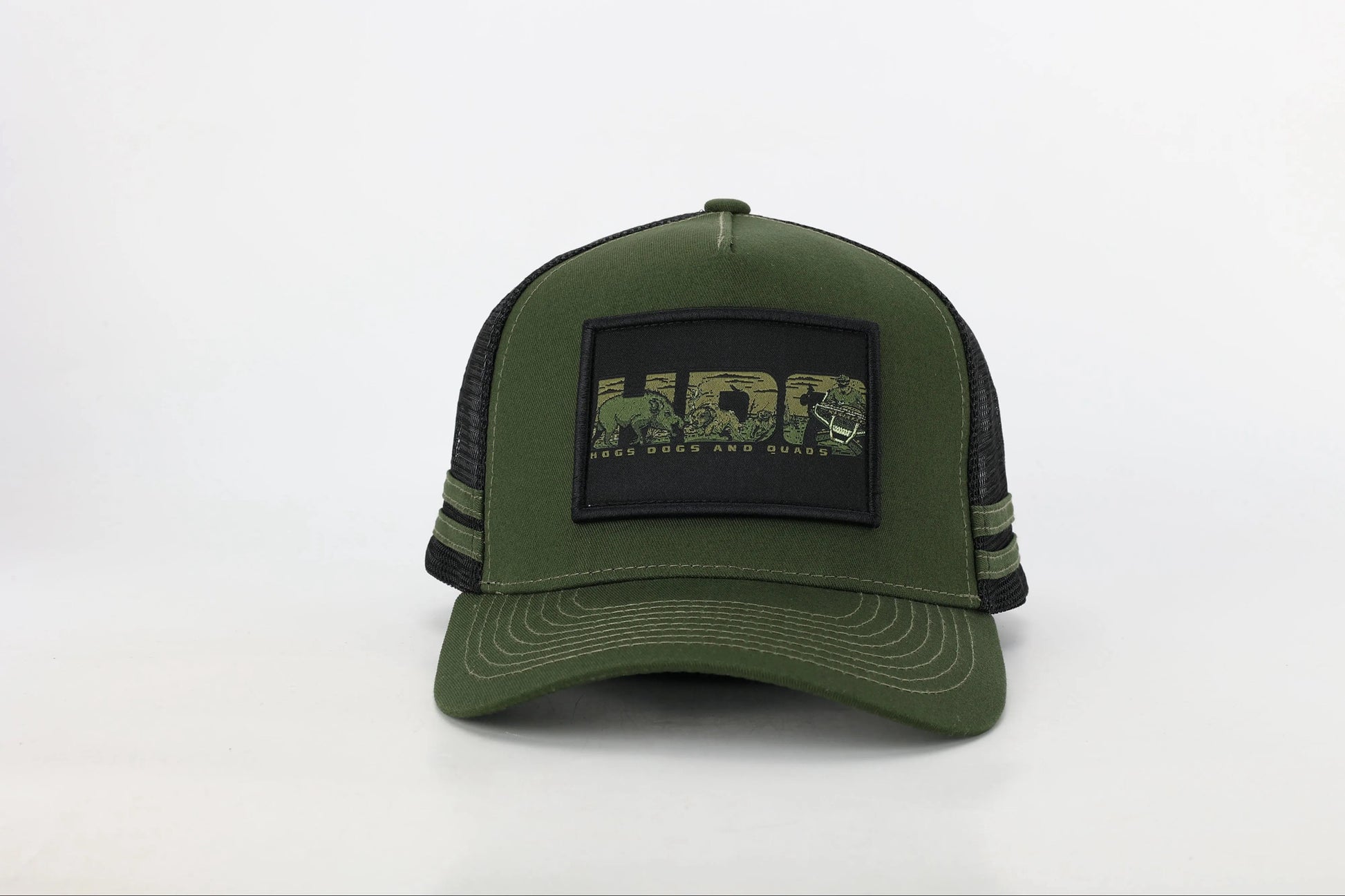 Truckers Hat- Army Green - Hogs Dogs Quads Shop