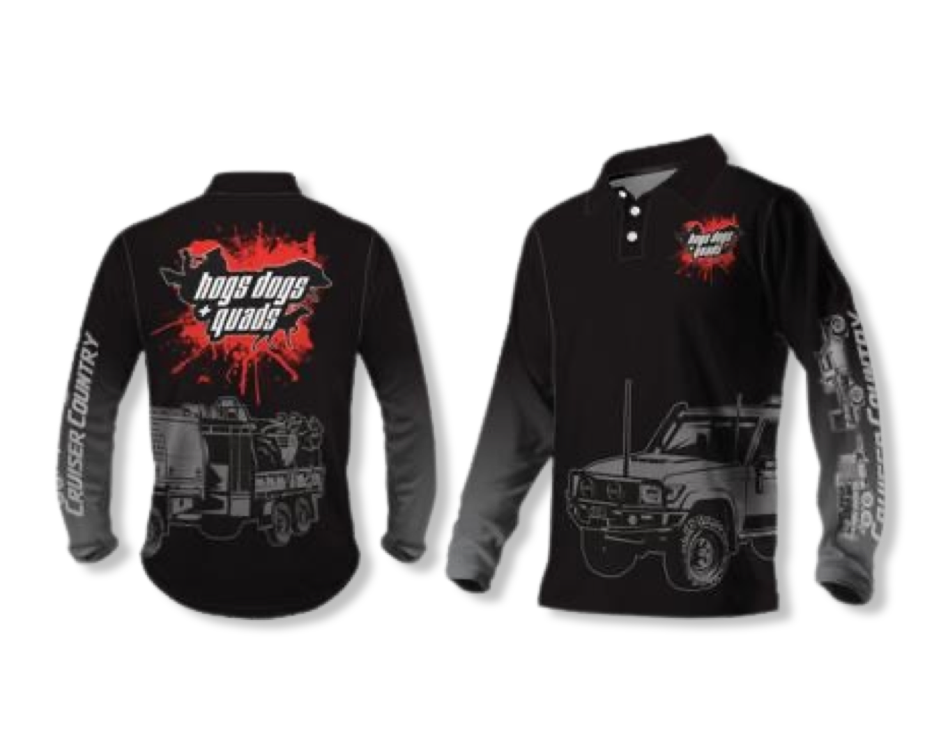 Long Sleeve Shirt - Cruiser Country! - Hogs Dogs Quads Shop