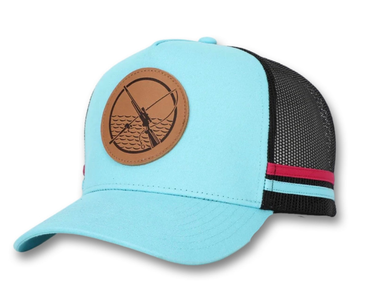 Truckers Hat Teal - ROD & RIFLE - Hogs Dogs Quads Shop