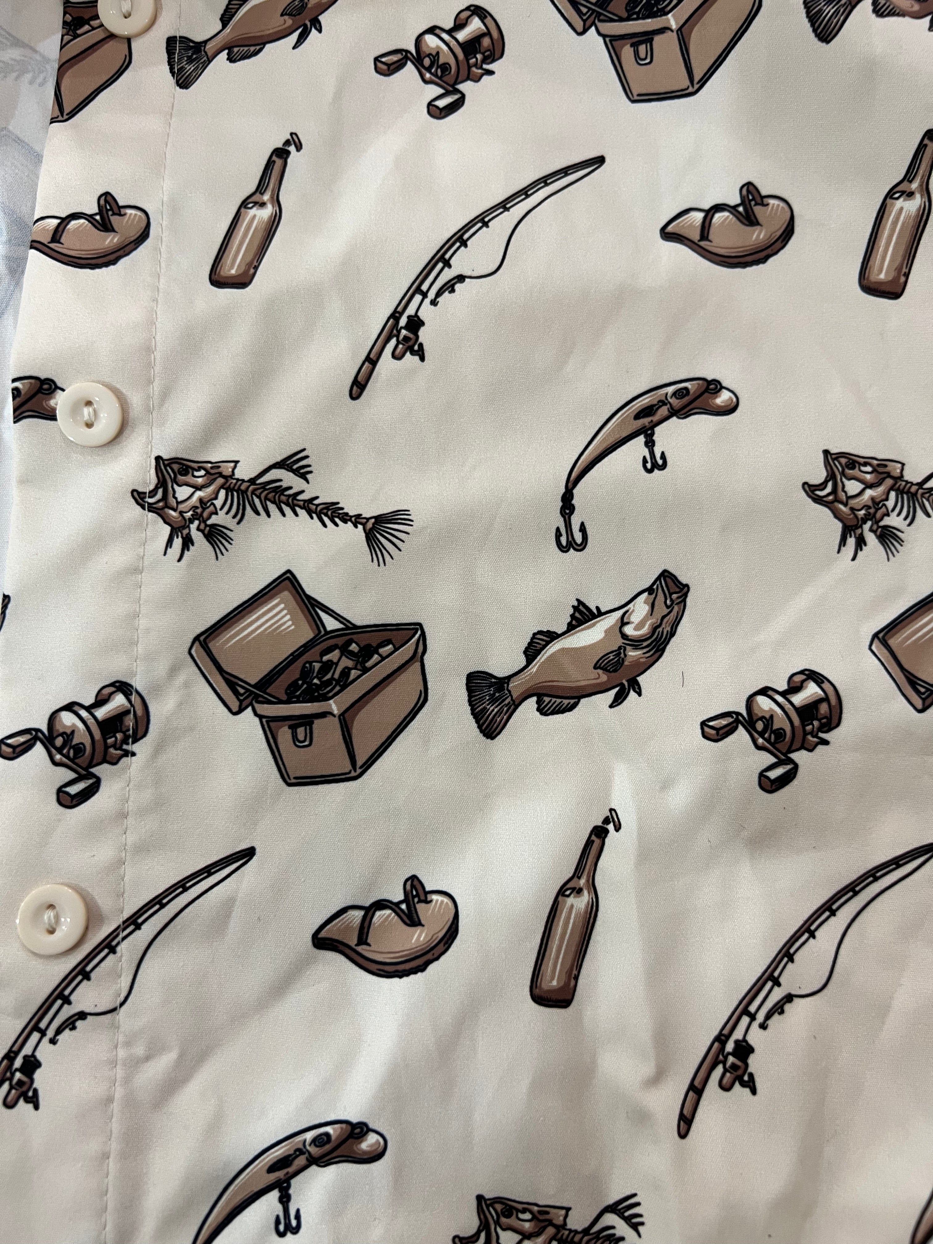 Dress Shirt- Fishing - Hogs Dogs Quads Shop