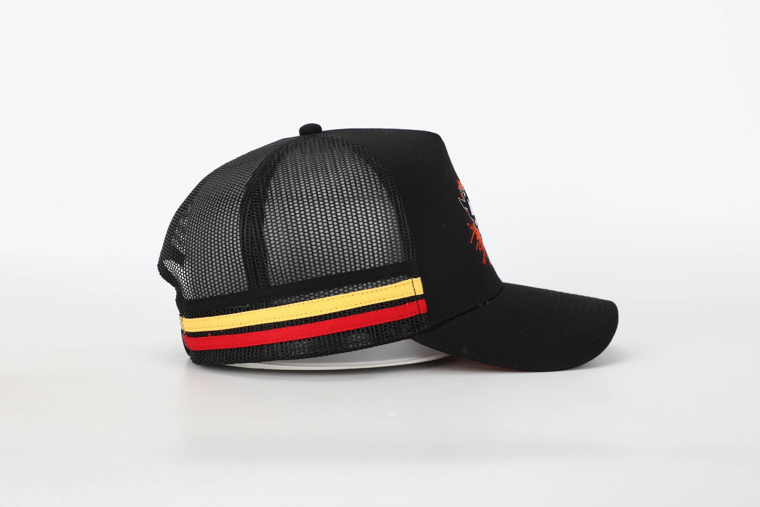 Truckers Hat- Aboriginal Flag - Hogs Dogs Quads Shop