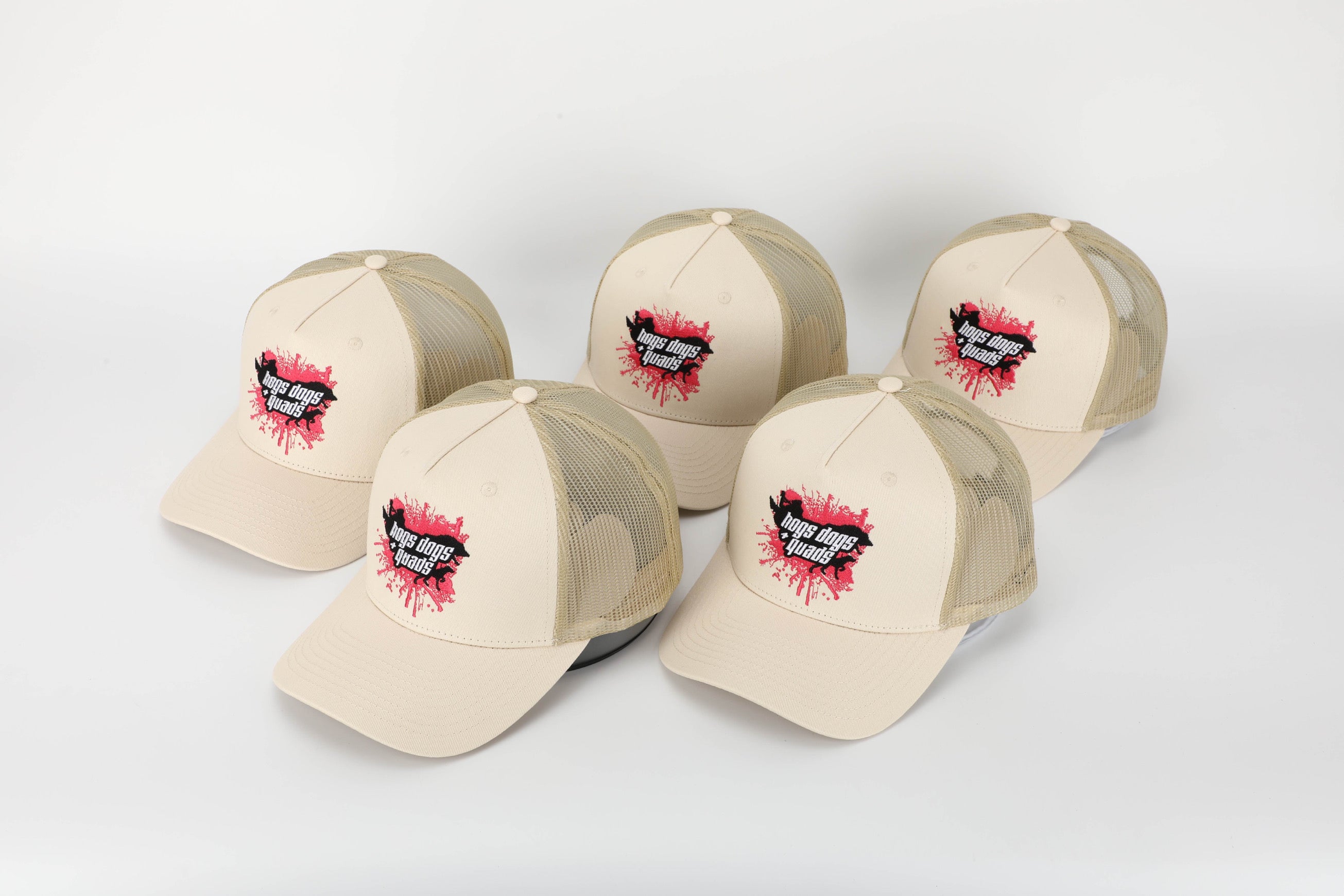 Truckers Hat - Pink Splash - Hogs Dogs Quads Shop