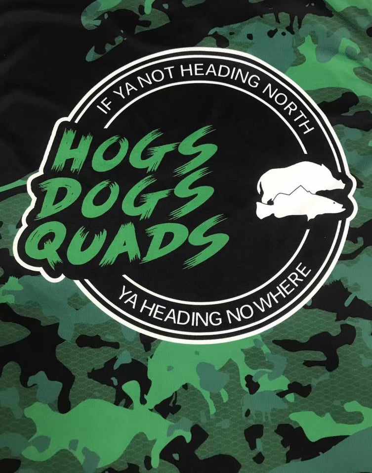 Long Sleeve Shirt - Green Camo! - Hogs Dogs Quads Shop