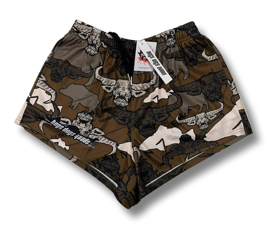 NT Footy Shorts - WITH POCKETS - Hogs Dogs Quads Shop