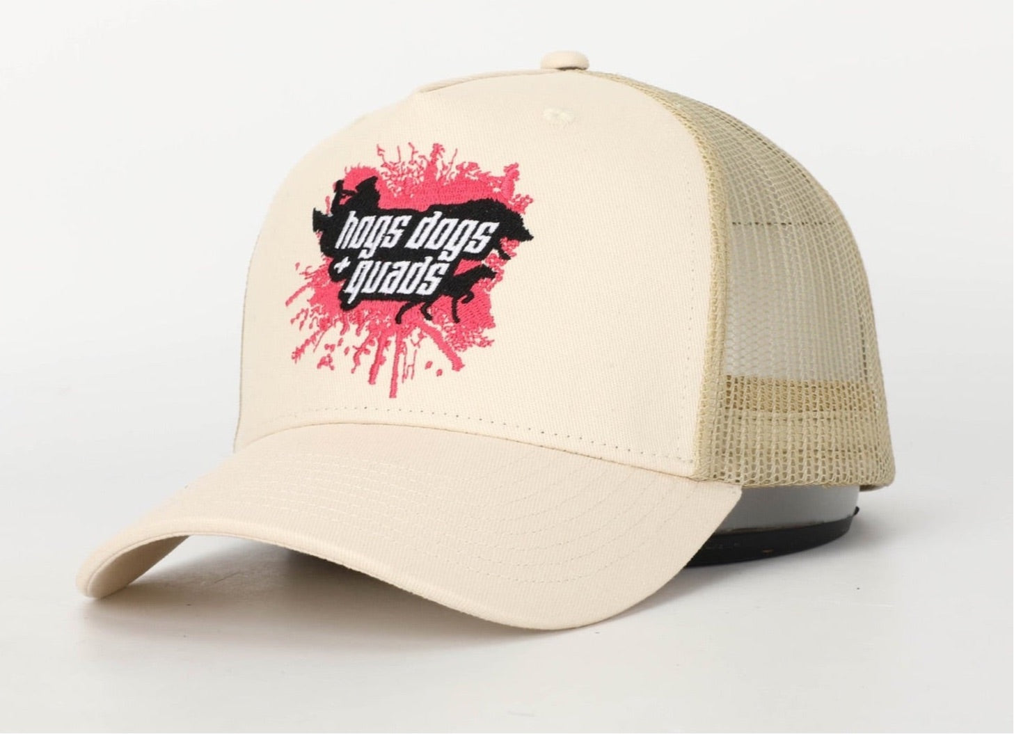Truckers Hat - Pink Splash - Hogs Dogs Quads Shop