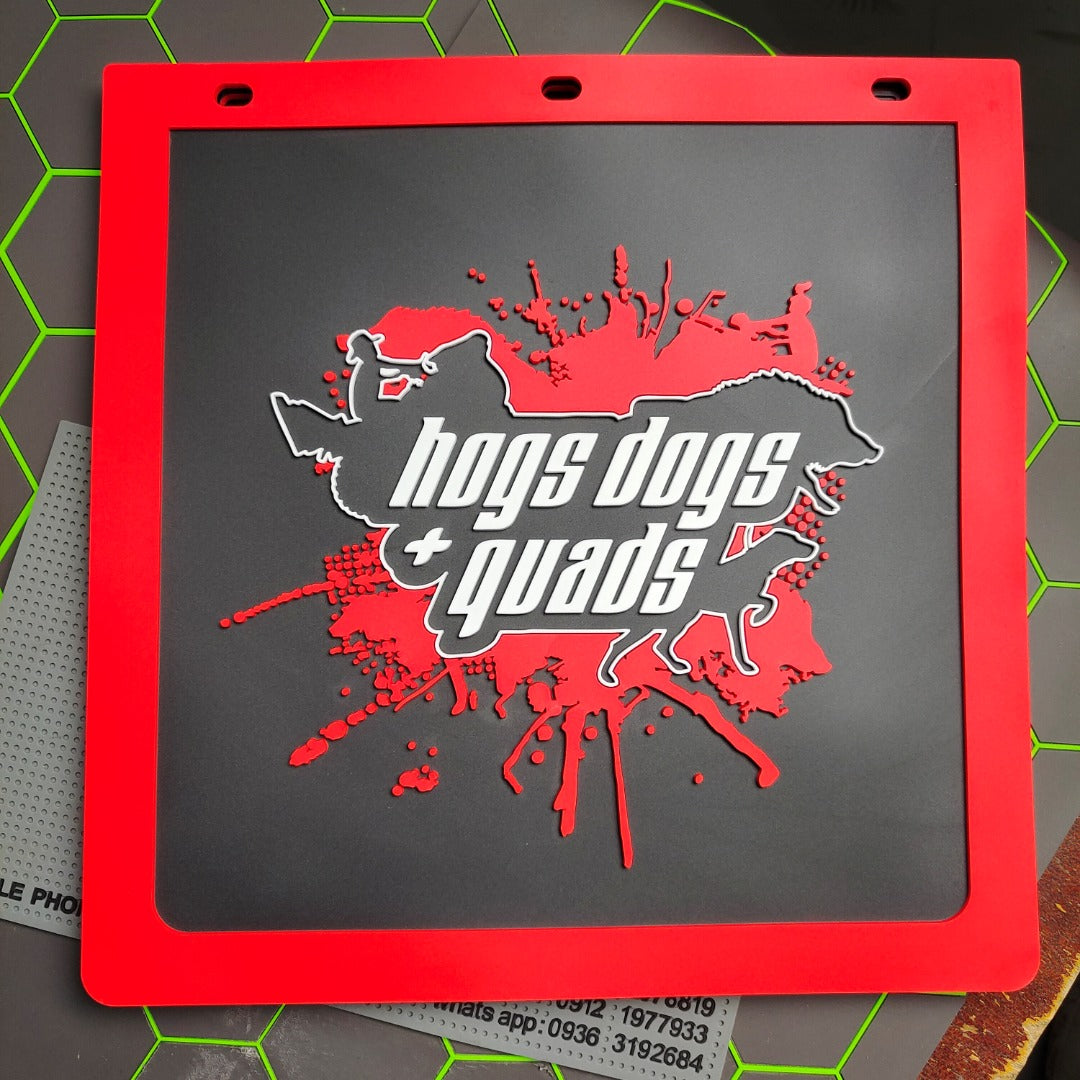 HDQ Mudflaps -2 per packet - Hogs Dogs Quads Shop