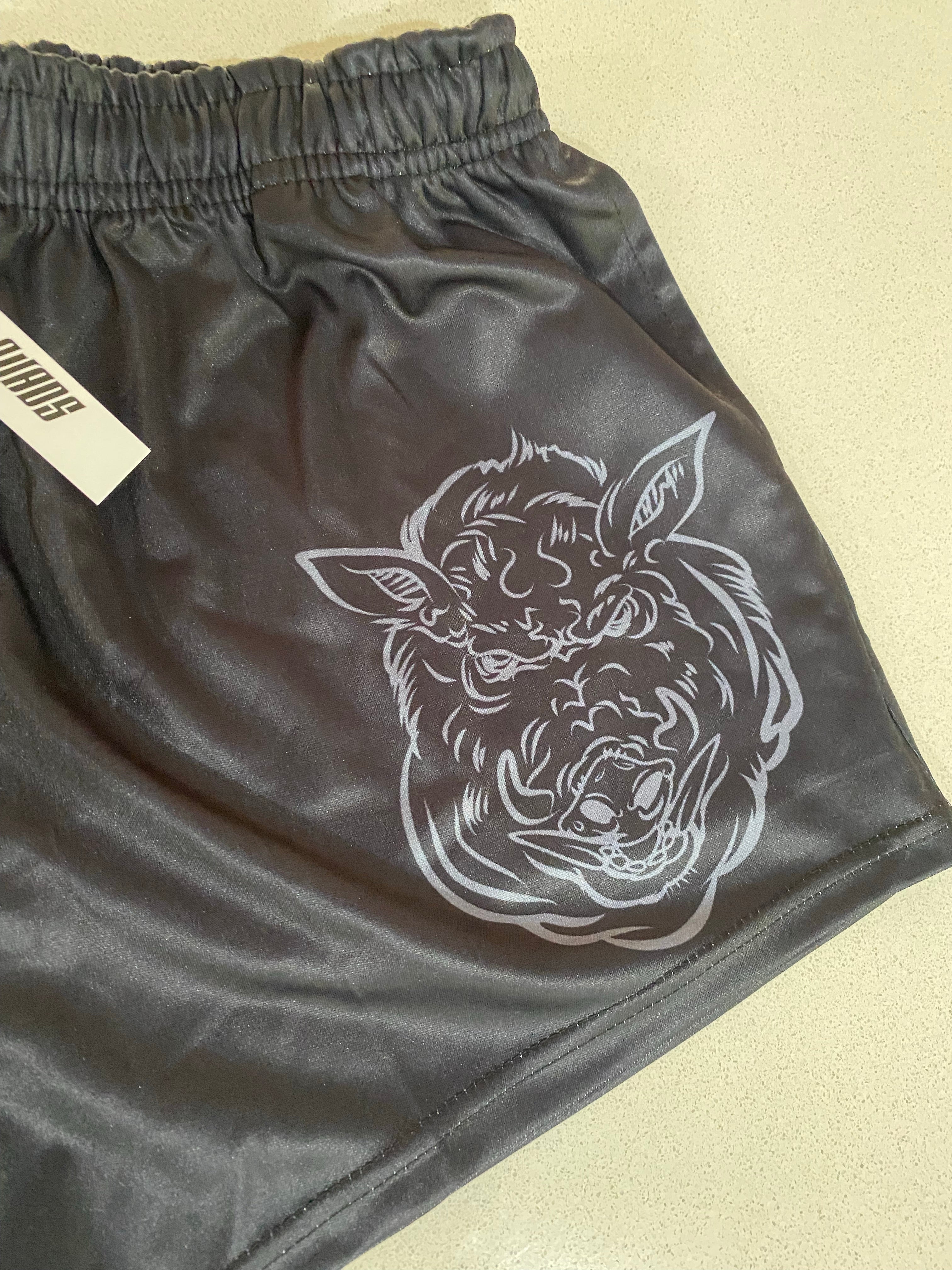 Footy Shorts - WILD BOAR - Hogs Dogs Quads Shop