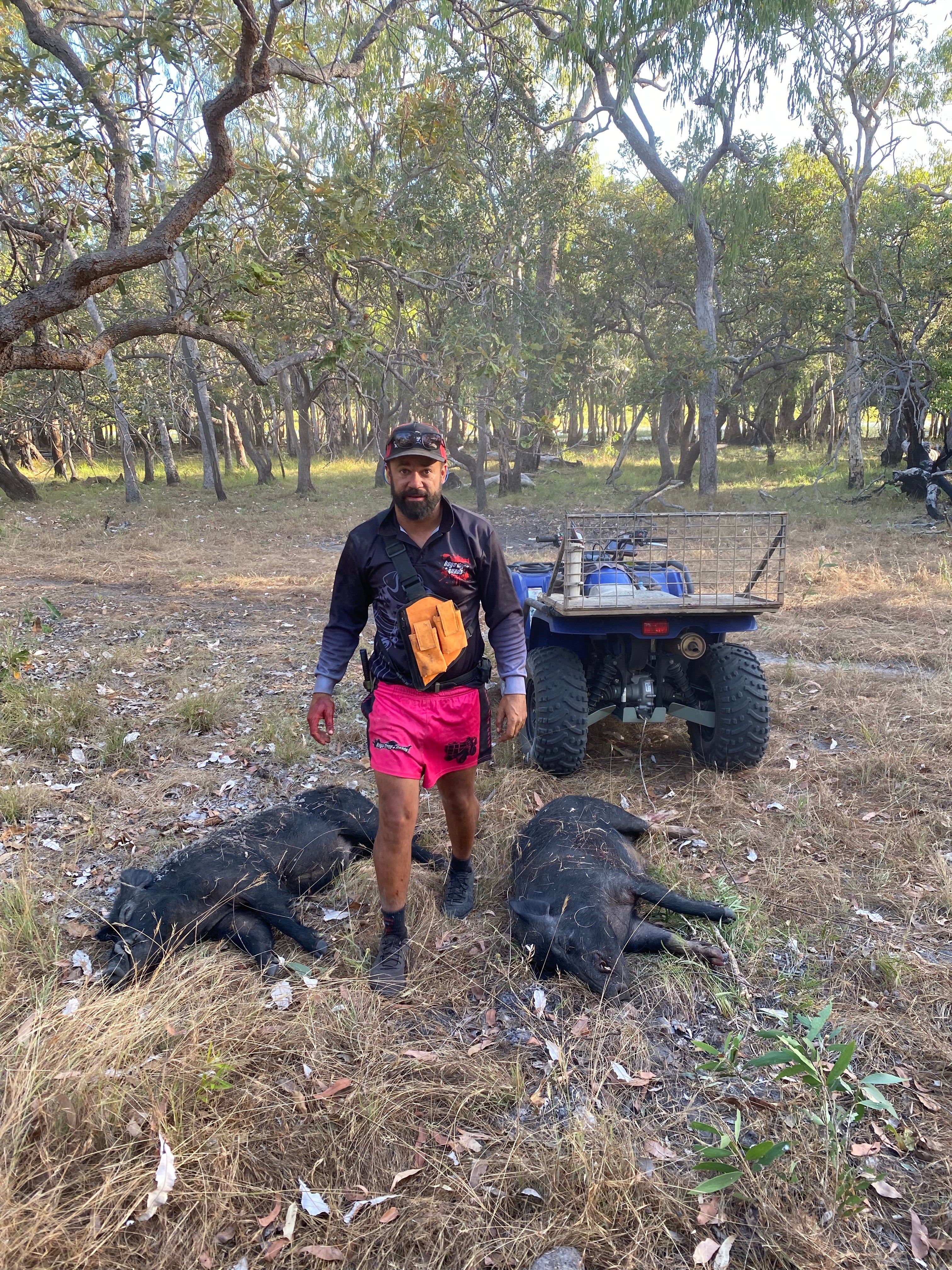 🔥🔥NEW🔥🔥 Footy Shorts - PINK QUAD - Hogs Dogs Quads Shop