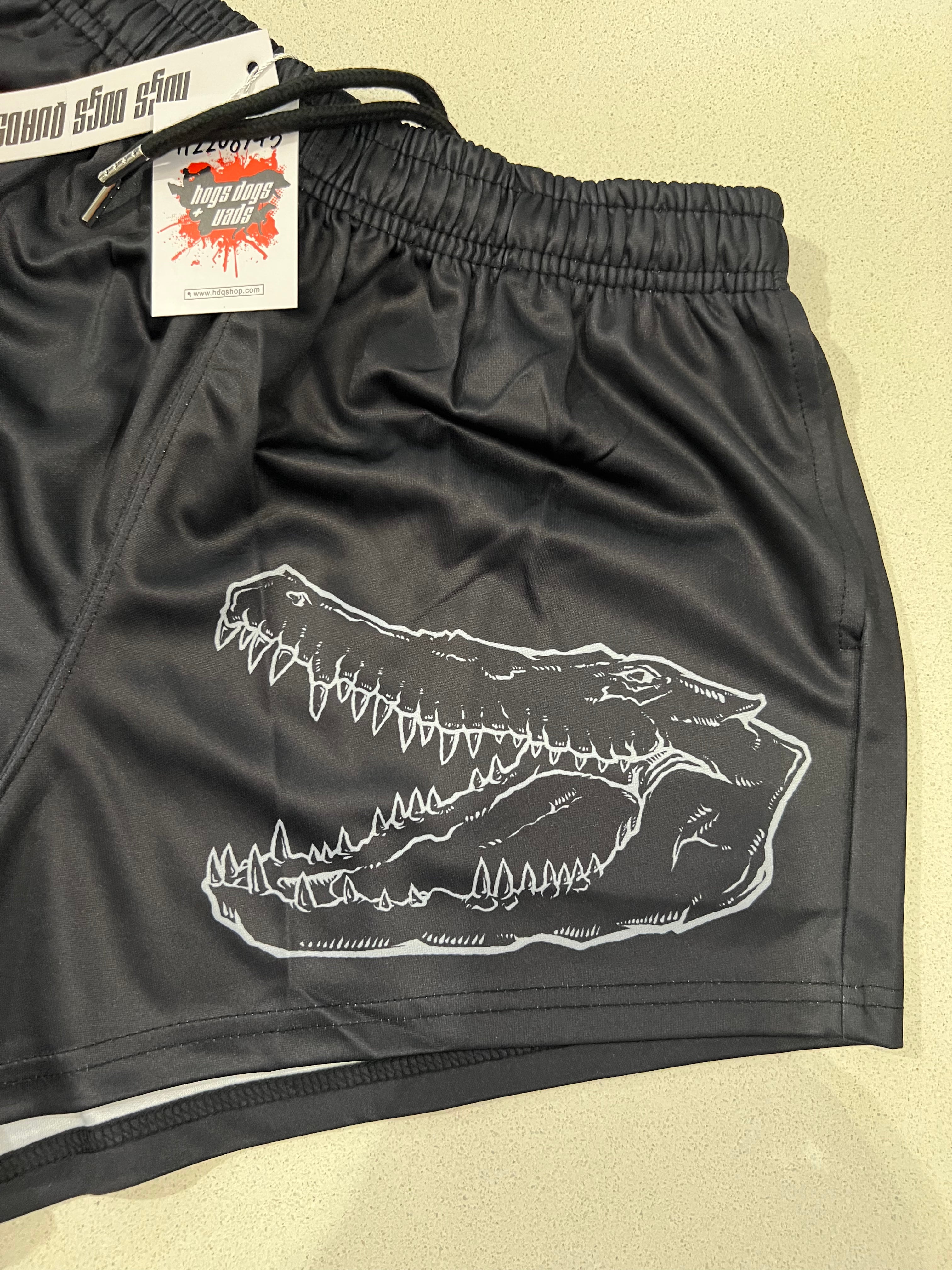 Croc Footy Shorts - WITH POCKETS - Hogs Dogs Quads Shop