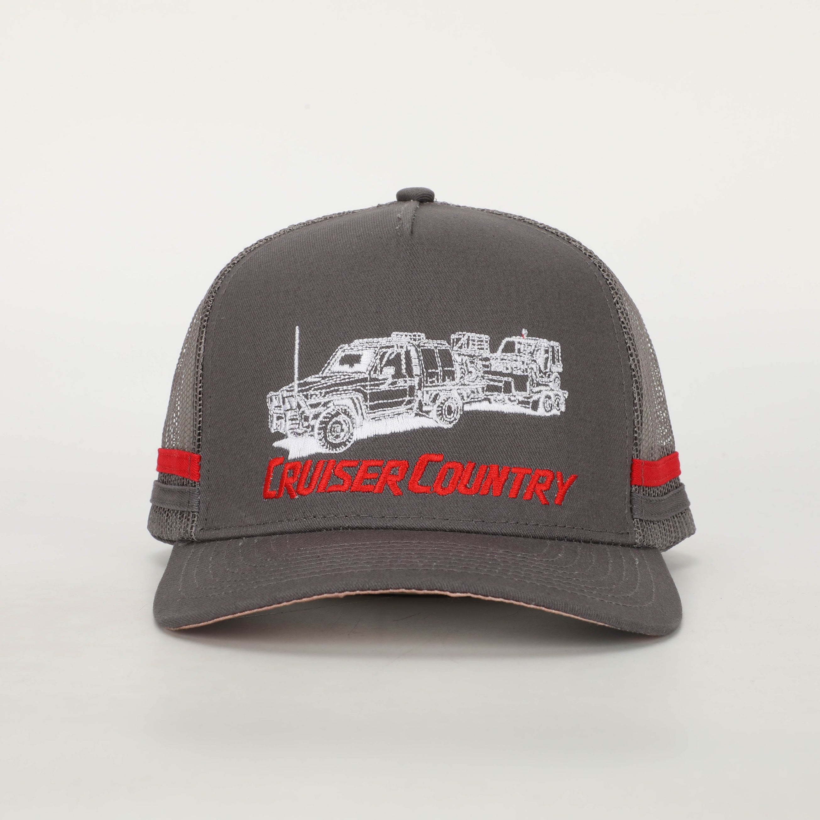 Cruiser Country - Truckers Hat Grey - Hogs Dogs Quads Shop